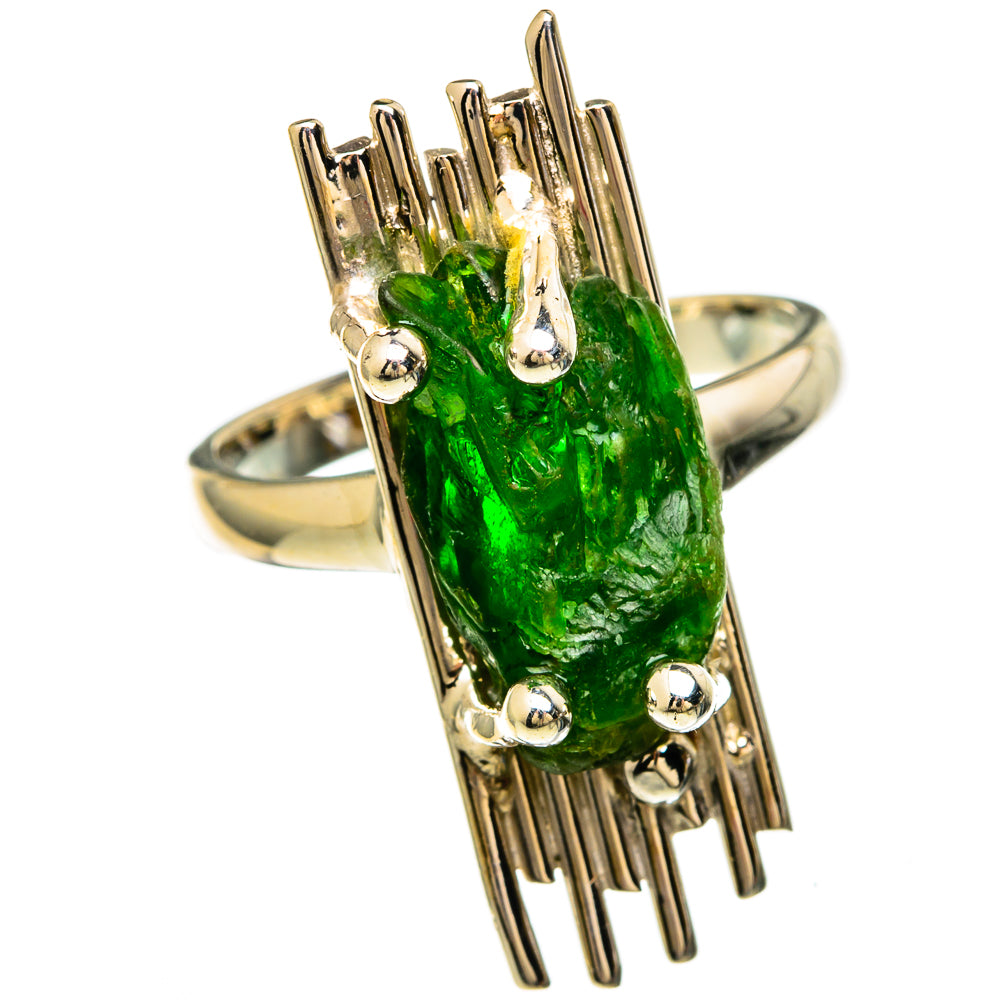 Chrome Diopside Rings handcrafted by Ana Silver Co - RING100630