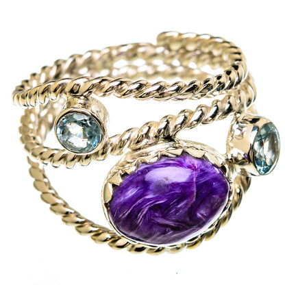 Charoite Rings handcrafted by Ana Silver Co - RING100636