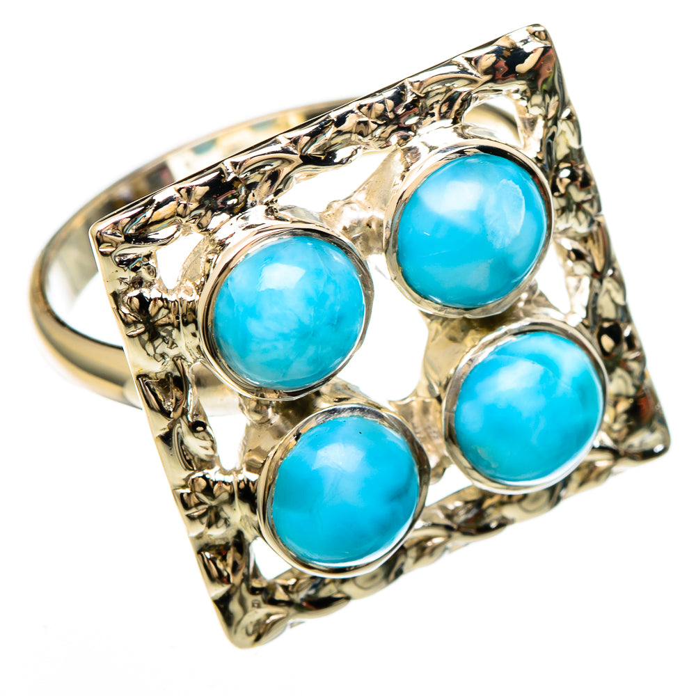 Larimar Rings handcrafted by Ana Silver Co - RING100666