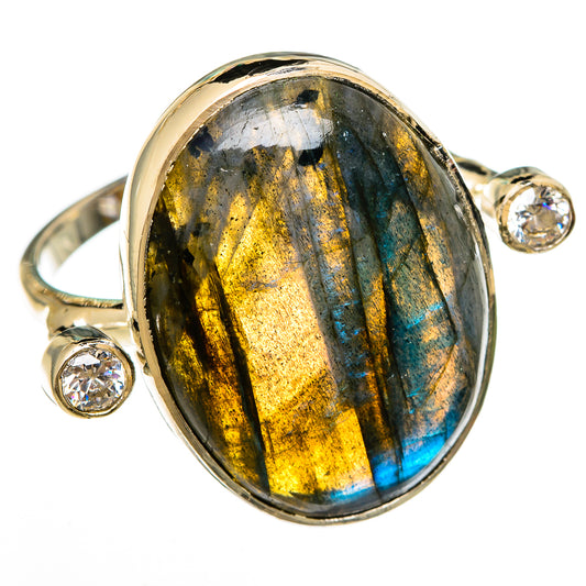 Labradorite Rings handcrafted by Ana Silver Co - RING100667