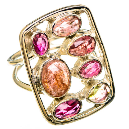 Pink Tourmaline Rings handcrafted by Ana Silver Co - RING100677