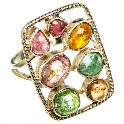 Multi-Tourmaline Rings handcrafted by Ana Silver Co - RING100679