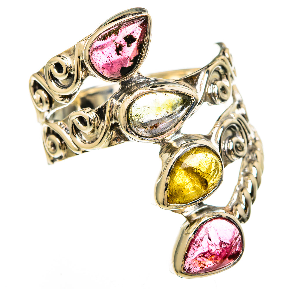 Multi-Tourmaline Rings handcrafted by Ana Silver Co - RING100681