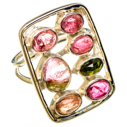 Multi-Tourmaline Rings handcrafted by Ana Silver Co - RING100683