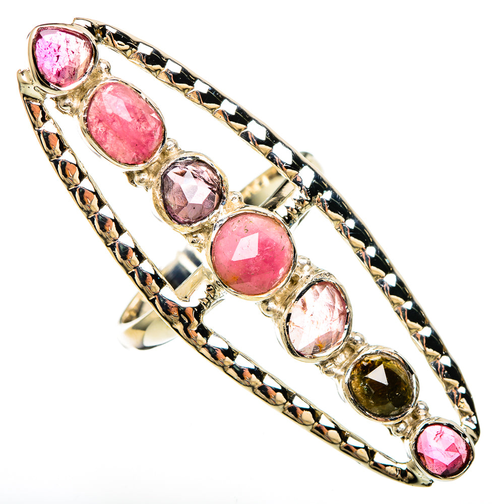 Pink Tourmaline Rings handcrafted by Ana Silver Co - RING100692