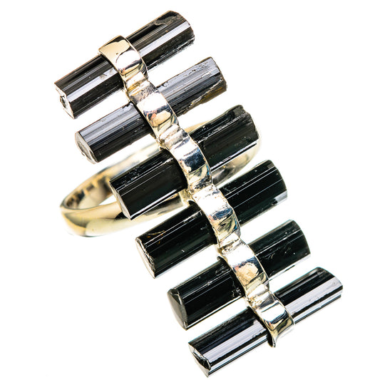 Black Tourmaline Rings handcrafted by Ana Silver Co - RING100697