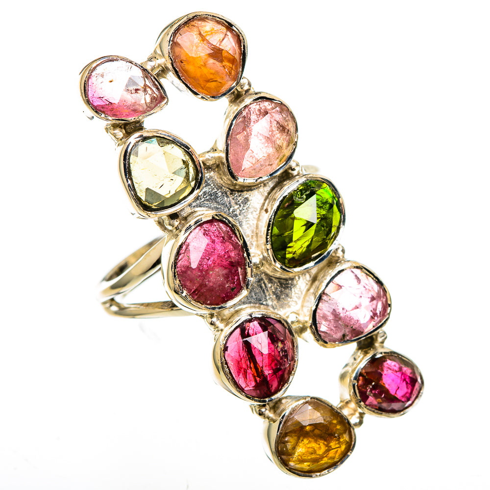 Multi-Tourmaline Rings handcrafted by Ana Silver Co - RING100705