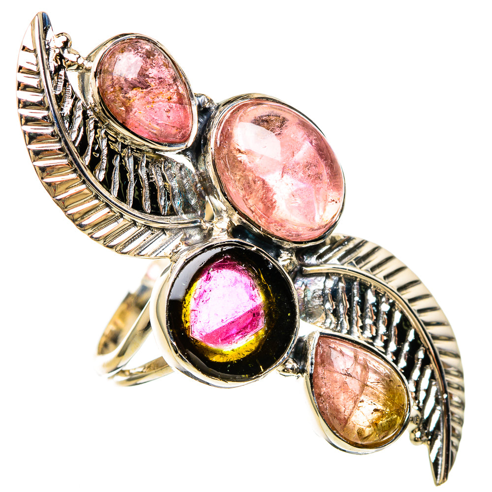 Watermelon Tourmaline Rings handcrafted by Ana Silver Co - RING100707