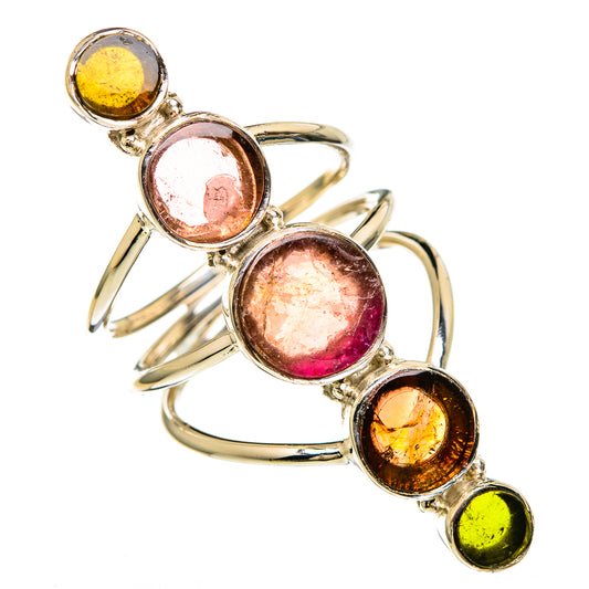 Watermelon Tourmaline Rings handcrafted by Ana Silver Co - RING100717