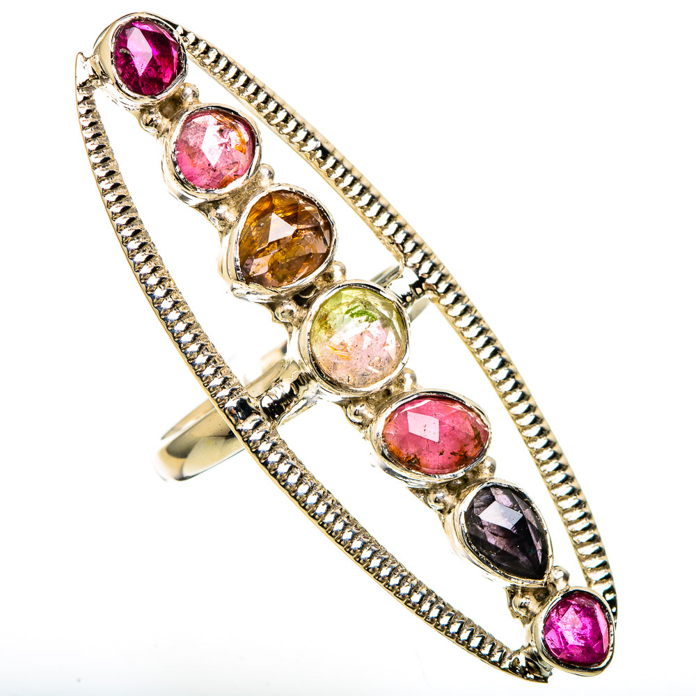 Multi-Tourmaline Rings handcrafted by Ana Silver Co - RING100720