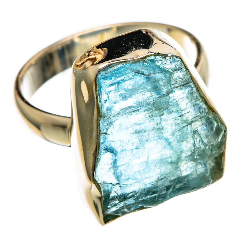 Aquamarine Rings handcrafted by Ana Silver Co - RING100721 - Photo 2