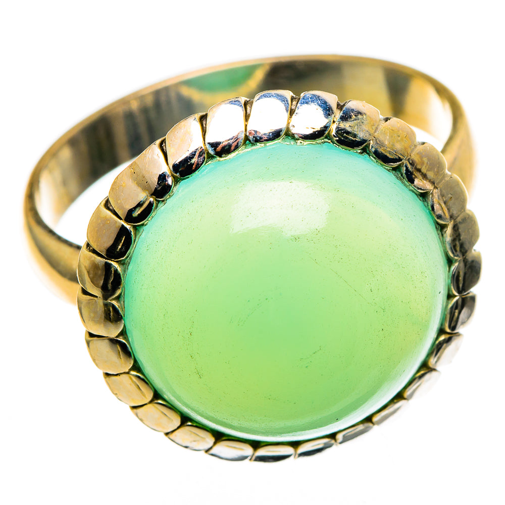 Chrysoprase Rings handcrafted by Ana Silver Co - RING100726