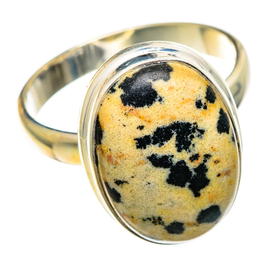 Dalmatian Jasper Rings handcrafted by Ana Silver Co - RING100729 - Photo 2