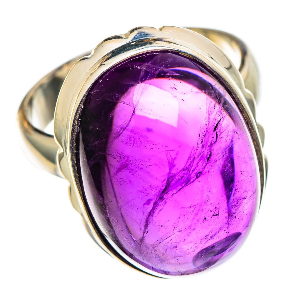 Amethyst Rings handcrafted by Ana Silver Co - RING100739 - Photo 2