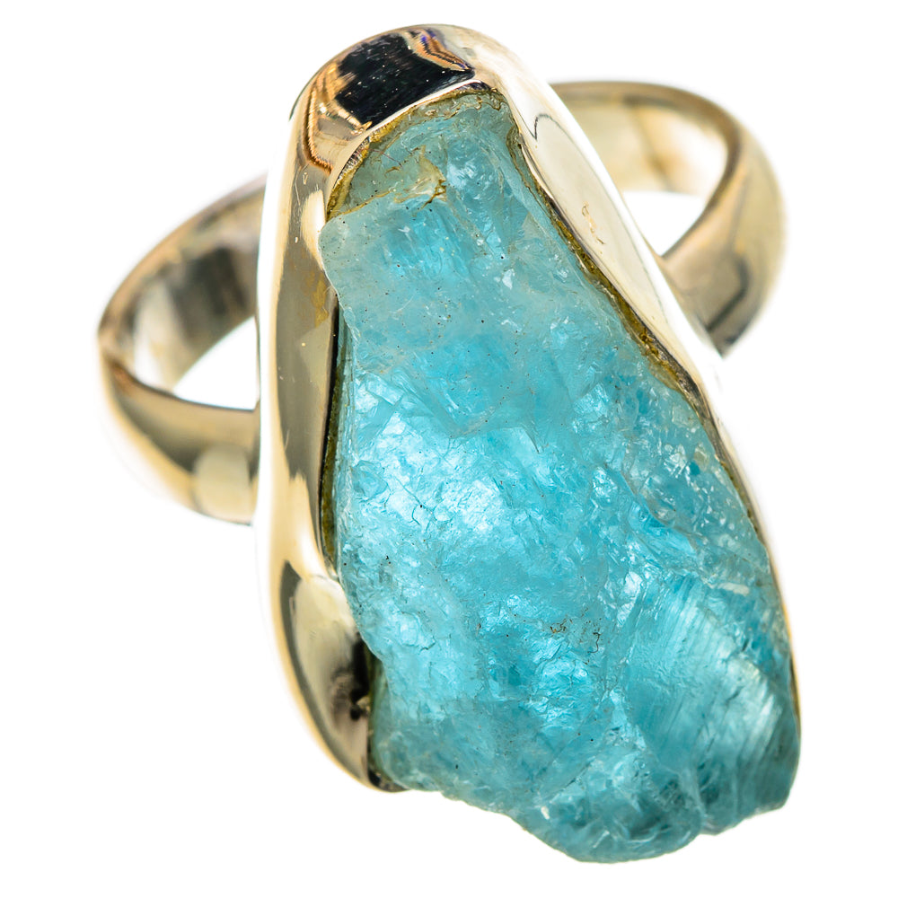 Aquamarine Rings handcrafted by Ana Silver Co - RING100751