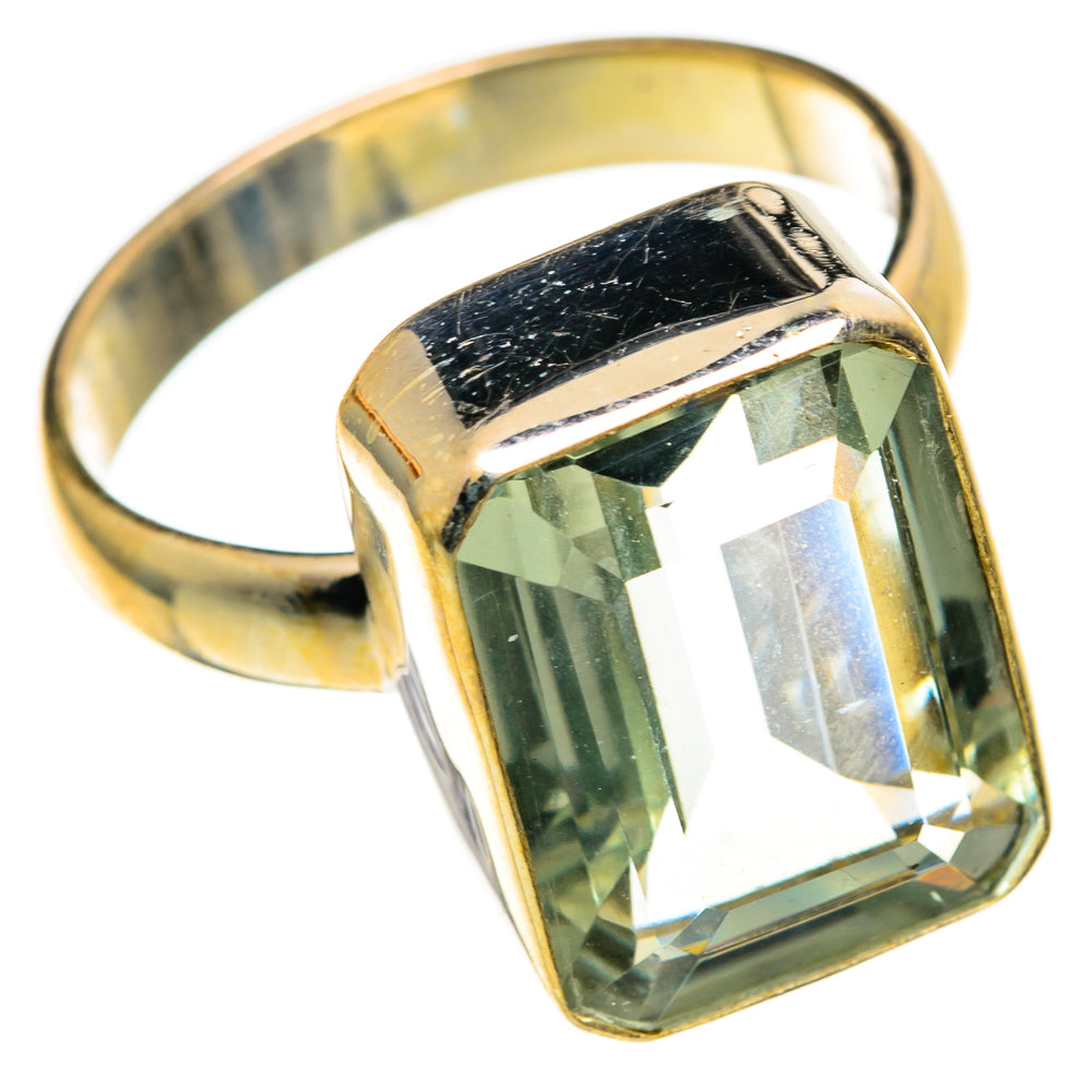 Green Amethyst Rings handcrafted by Ana Silver Co - RING100753