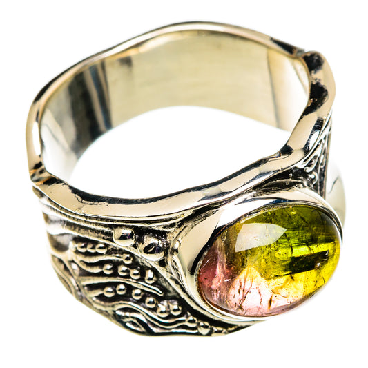 Watermelon Tourmaline Rings handcrafted by Ana Silver Co - RING100768