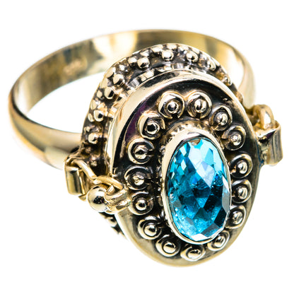 Swiss Blue Topaz Rings handcrafted by Ana Silver Co - RING100770