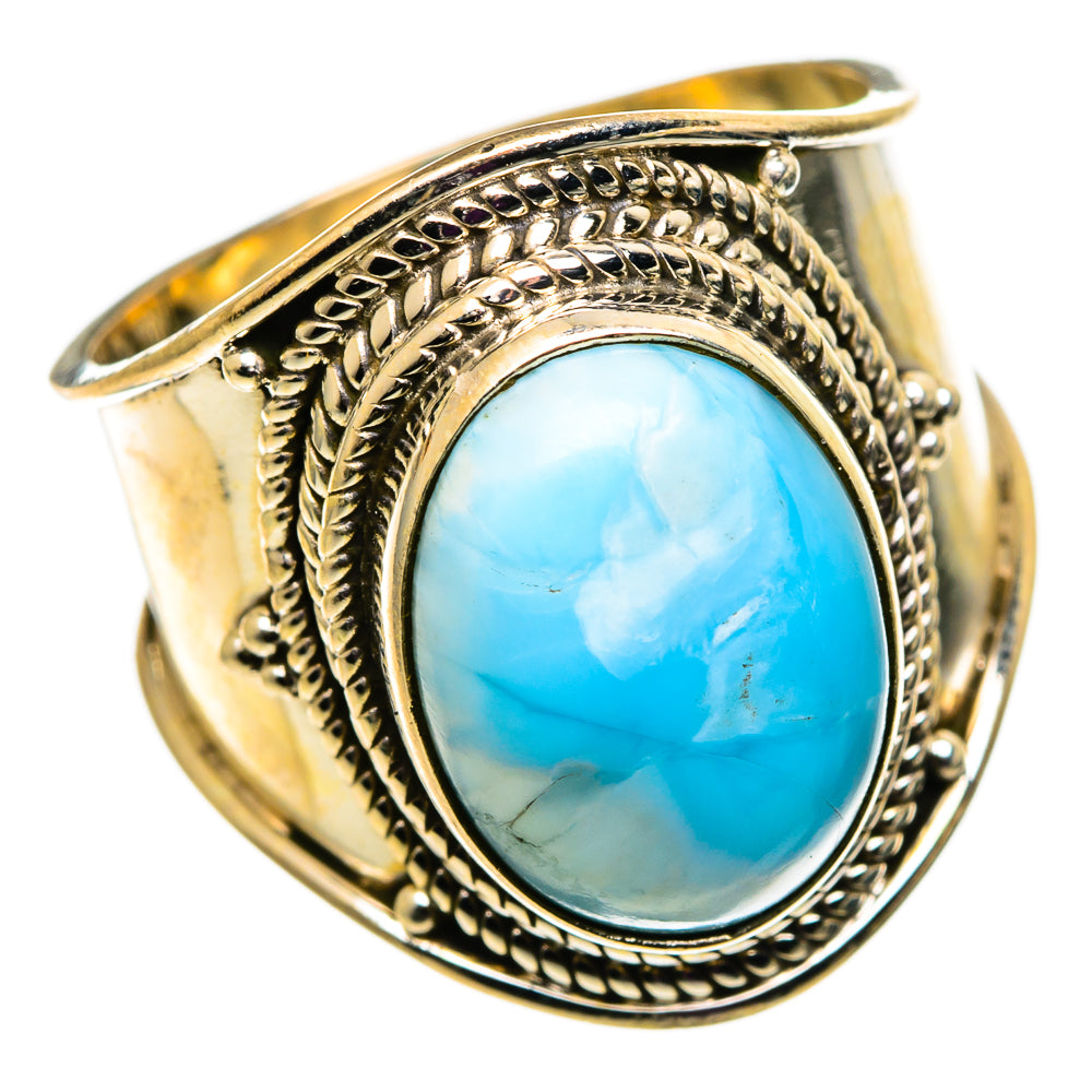 Larimar Rings handcrafted by Ana Silver Co - RING100772 - Photo 2