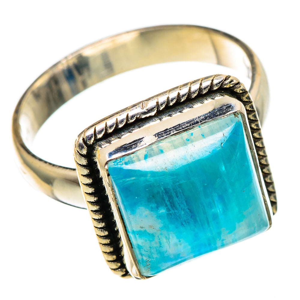Rainbow Moonstone Rings handcrafted by Ana Silver Co - RING100778