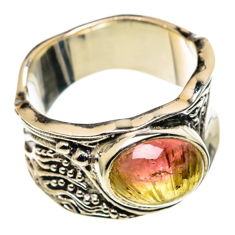 Watermelon Tourmaline Rings handcrafted by Ana Silver Co - RING100793