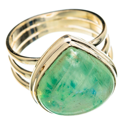 Green Moonstone Rings handcrafted by Ana Silver Co - RING100799