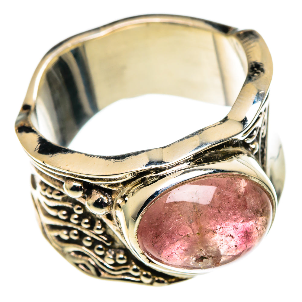 Pink Tourmaline Rings handcrafted by Ana Silver Co - RING100801 - Photo 2
