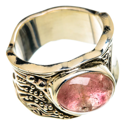 Pink Tourmaline Rings handcrafted by Ana Silver Co - RING100801 - Photo 2