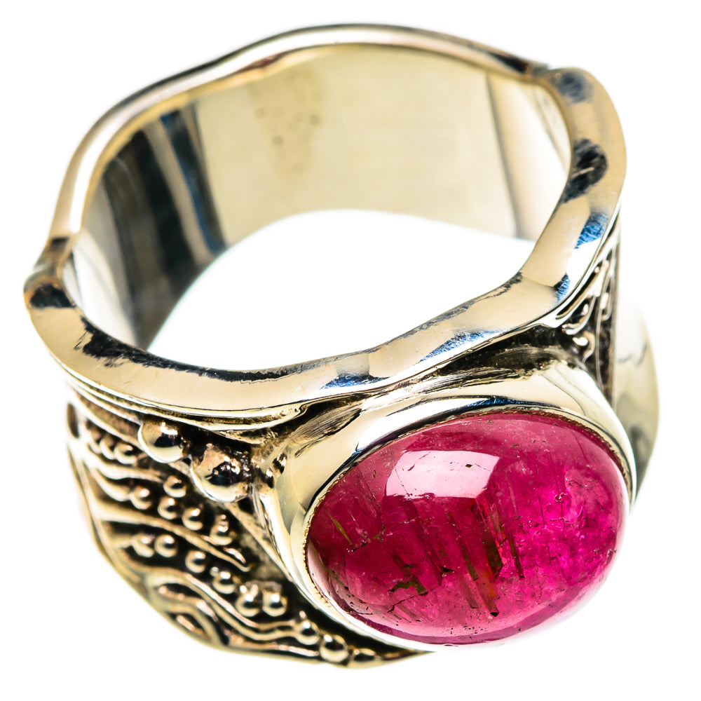 Pink Tourmaline Rings handcrafted by Ana Silver Co - RING100803
