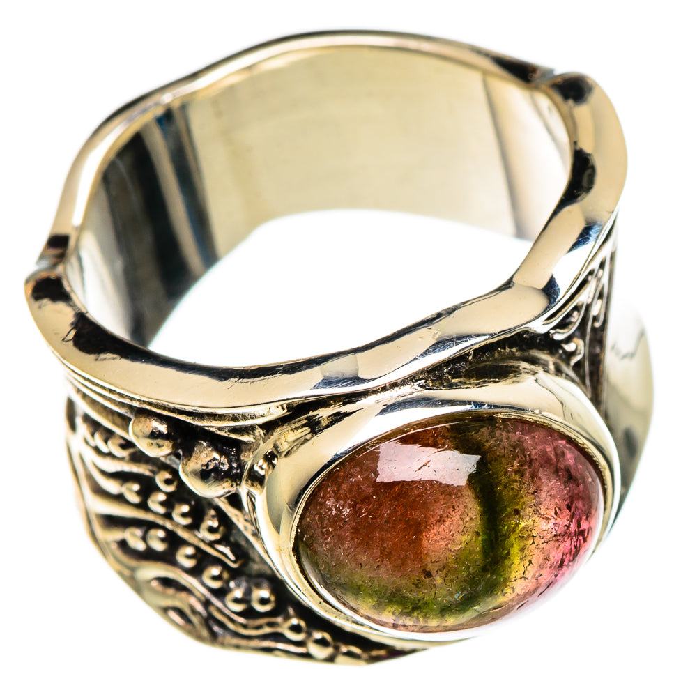 Watermelon Tourmaline Rings handcrafted by Ana Silver Co - RING100809