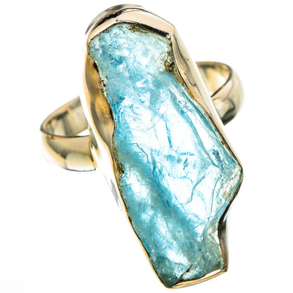 Aquamarine Rings handcrafted by Ana Silver Co - RING100811