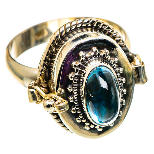 Blue Tourmaline Rings handcrafted by Ana Silver Co - RING100812