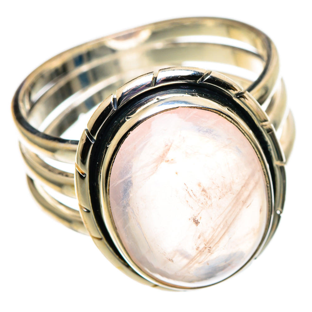 Rose Quartz Rings handcrafted by Ana Silver Co - RING100817