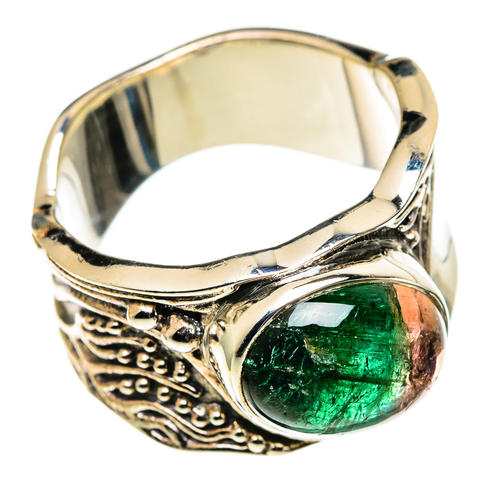 Watermelon Tourmaline Rings handcrafted by Ana Silver Co - RING100829