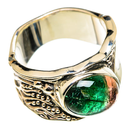 Watermelon Tourmaline Rings handcrafted by Ana Silver Co - RING100829