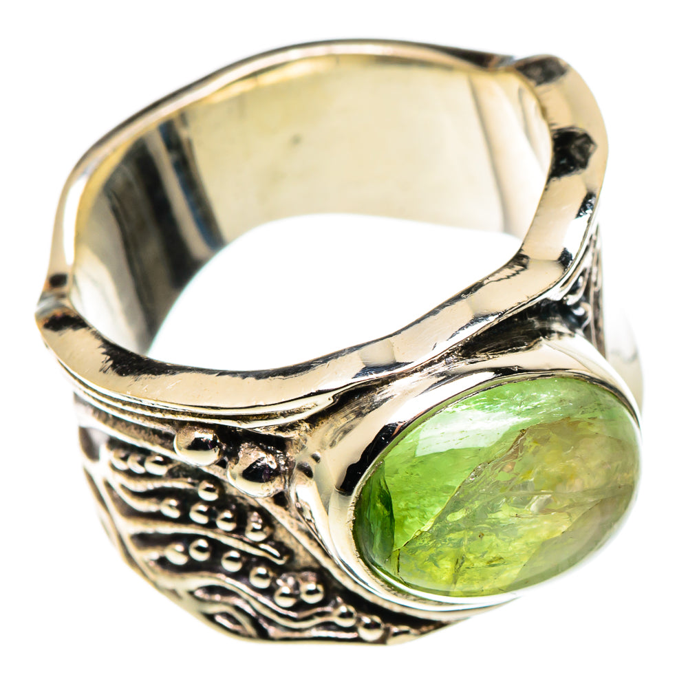 Prehnite Rings handcrafted by Ana Silver Co - RING100832