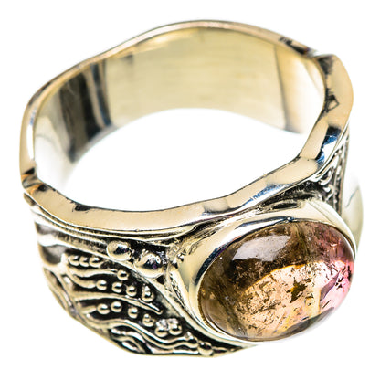 Pink Tourmaline Rings handcrafted by Ana Silver Co - RING100845