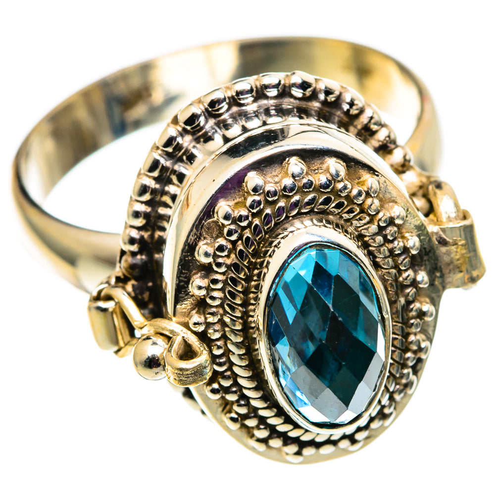 Swiss Blue Topaz Rings handcrafted by Ana Silver Co - RING100847