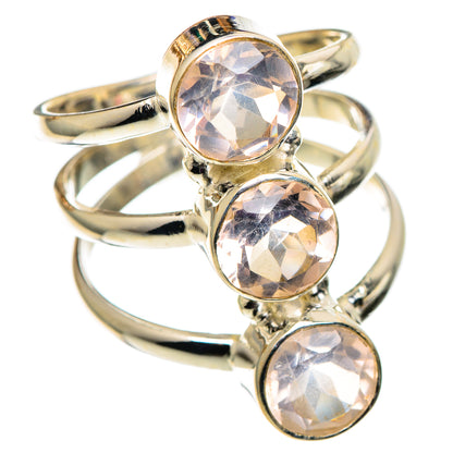Rose Quartz Rings handcrafted by Ana Silver Co - RING100851