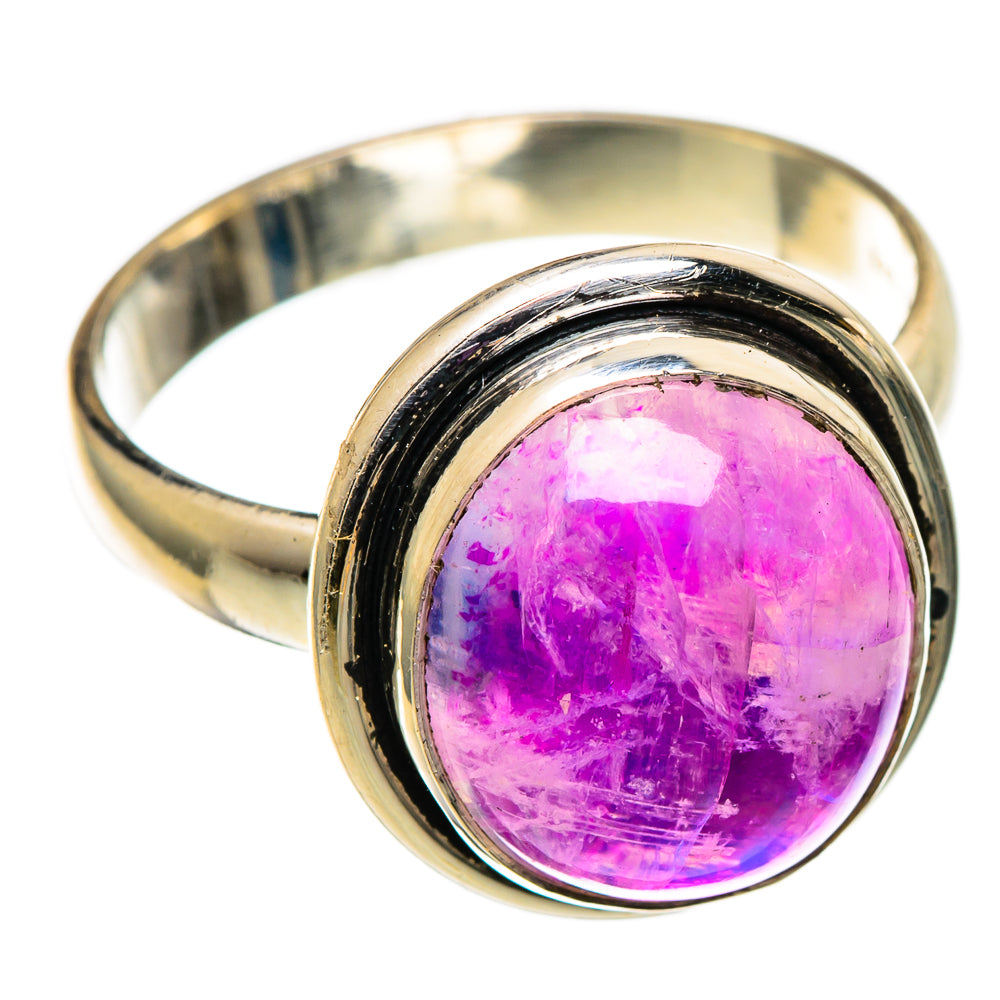 Pink Moonstone Rings handcrafted by Ana Silver Co - RING100863