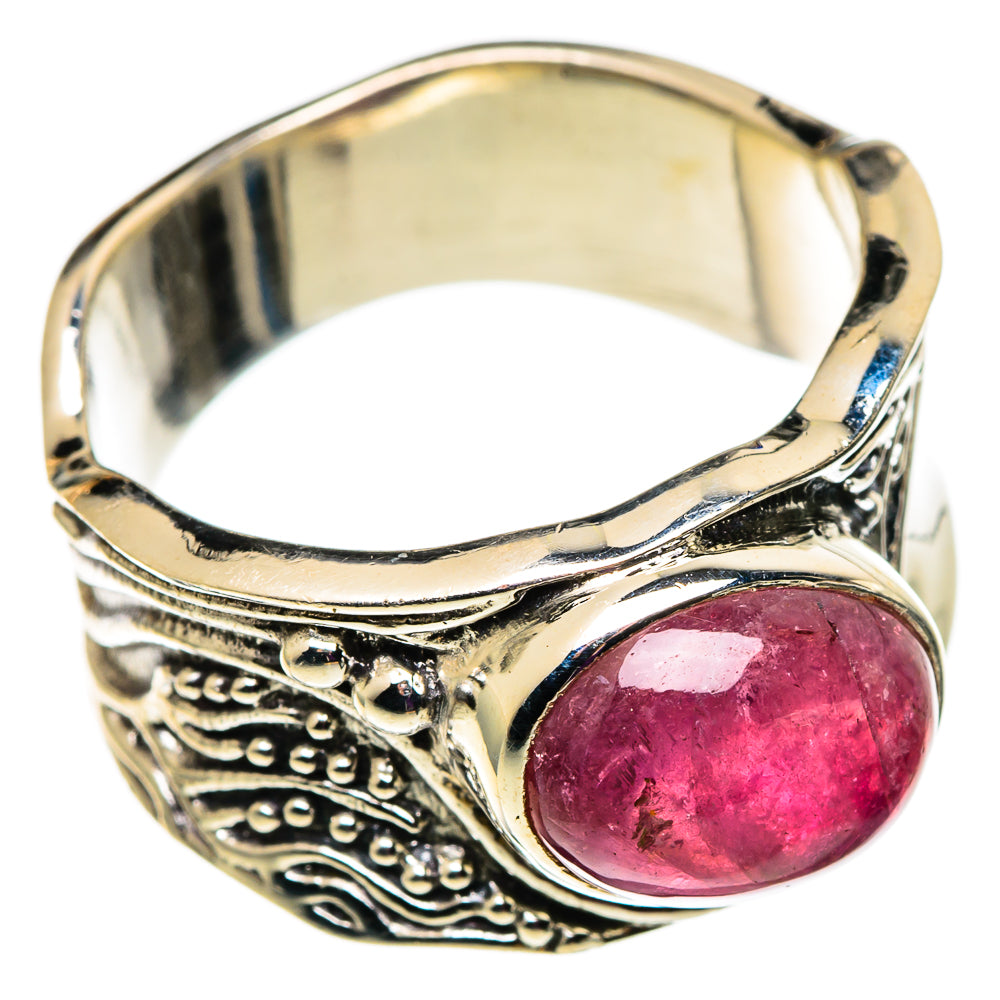 Pink Tourmaline Rings handcrafted by Ana Silver Co - RING100877