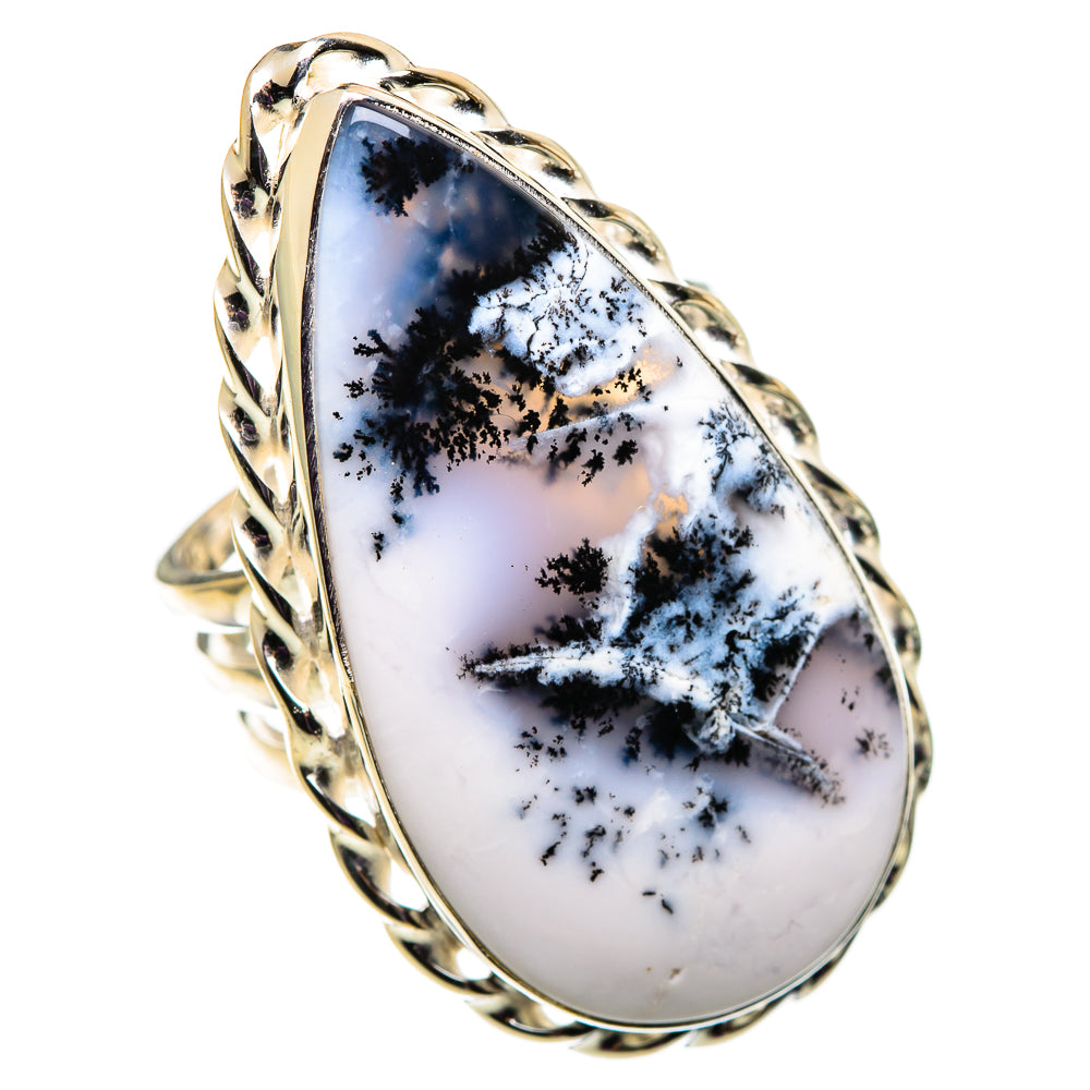 Dendritic Opal Rings handcrafted by Ana Silver Co - RING100881