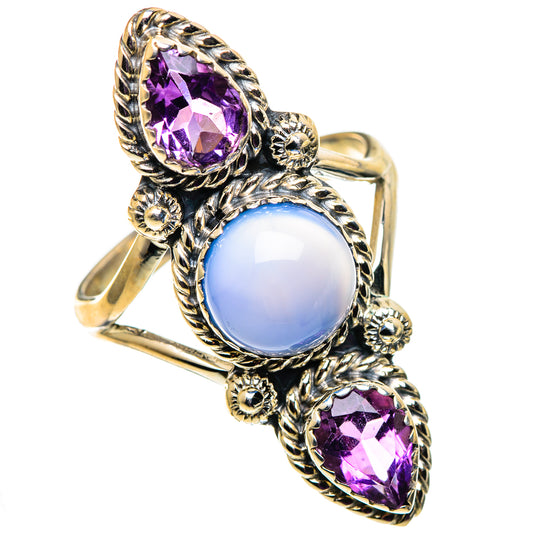 Chalcedony Rings handcrafted by Ana Silver Co - RING100886