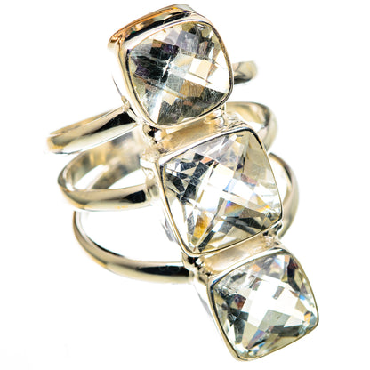 Green Amethyst Rings handcrafted by Ana Silver Co - RING100891