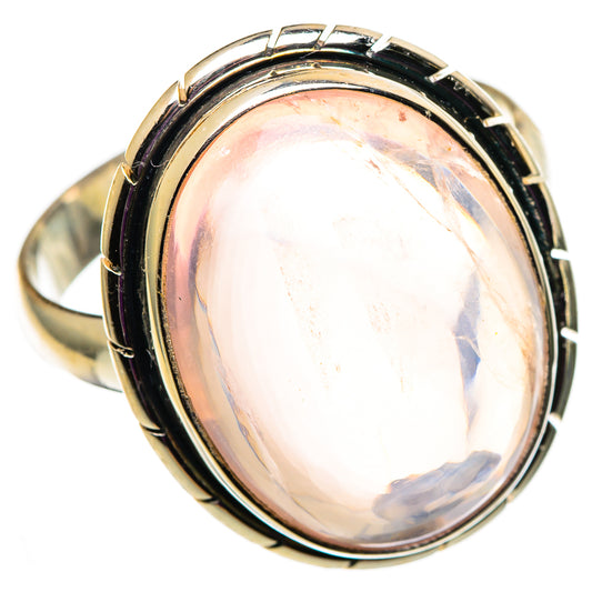Rose Quartz Rings handcrafted by Ana Silver Co - RING100895