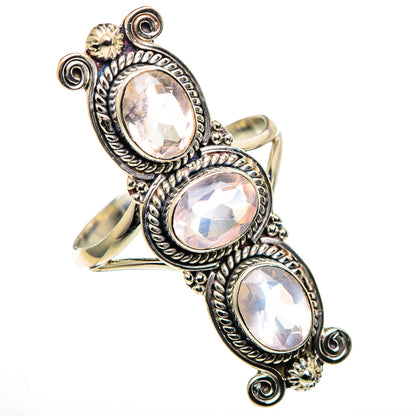 Rose Quartz Rings handcrafted by Ana Silver Co - RING100897 - Photo 2