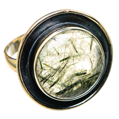 Tourmalinated Quartz Rings handcrafted by Ana Silver Co - RING100899 - Photo 2