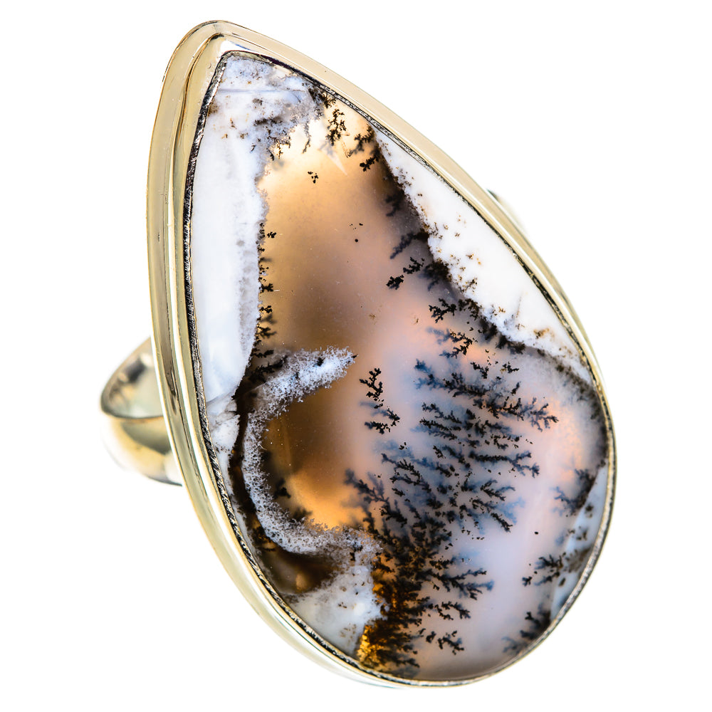 Dendritic Opal Rings handcrafted by Ana Silver Co - RING100903