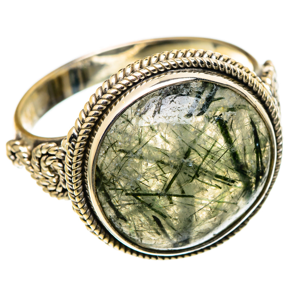 Tourmalinated Quartz Rings handcrafted by Ana Silver Co - RING100911