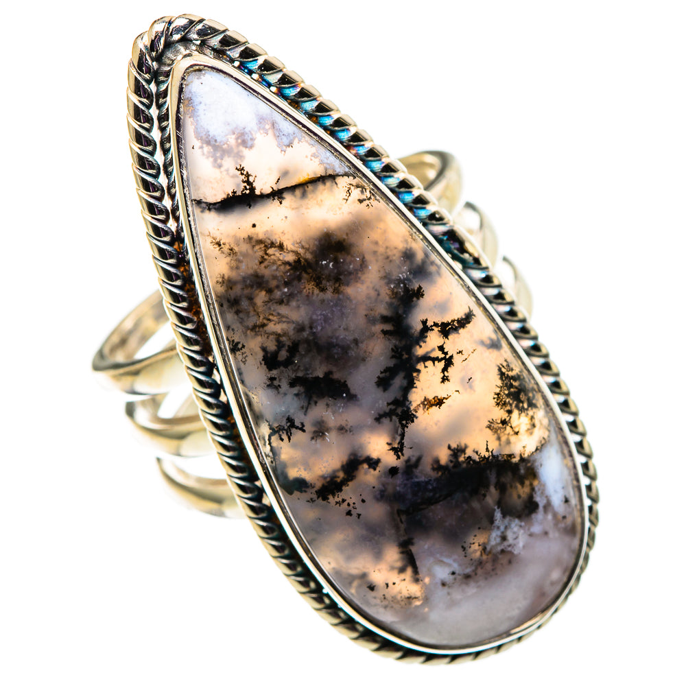 Dendritic Opal Rings handcrafted by Ana Silver Co - RING100912